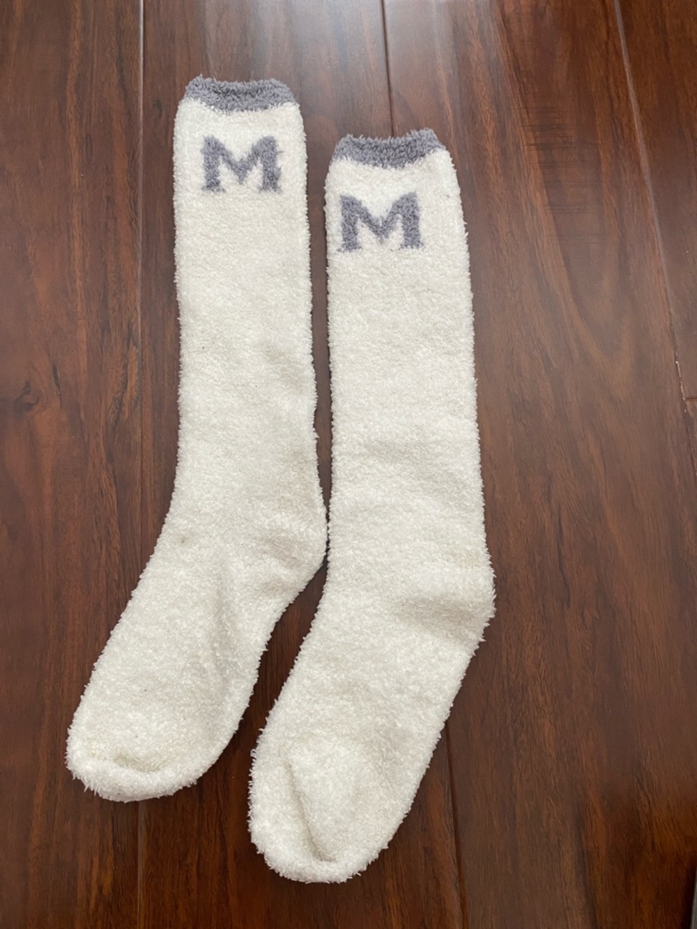 New Cozy White Fuzzy Knee-High Socks